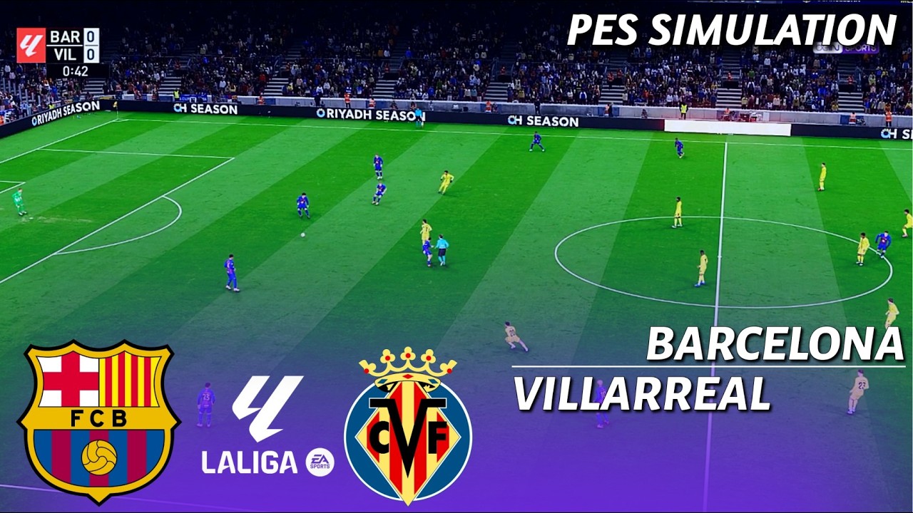 Barcelona vs Villarreal CF | LaLiga 2025/26 | PES 21 Simulation