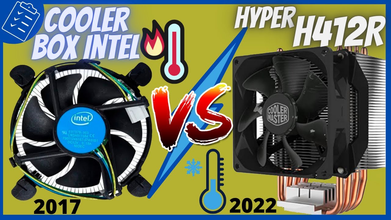 Hyper H412R vs Cooler Box Intel - Teste comparativo Air Cooler