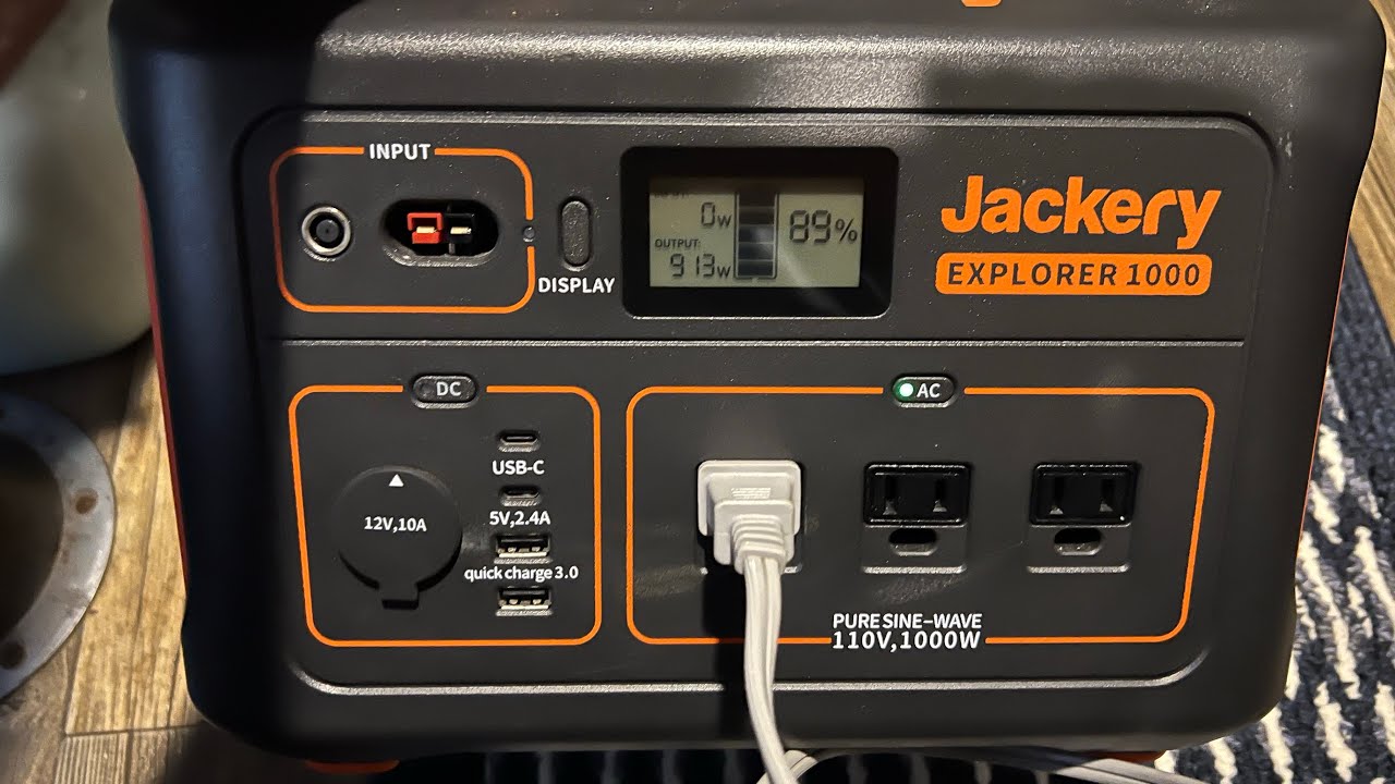 Jackery 1000 без проблем питает мой обогреватель мощностью 900–1300 Вт!