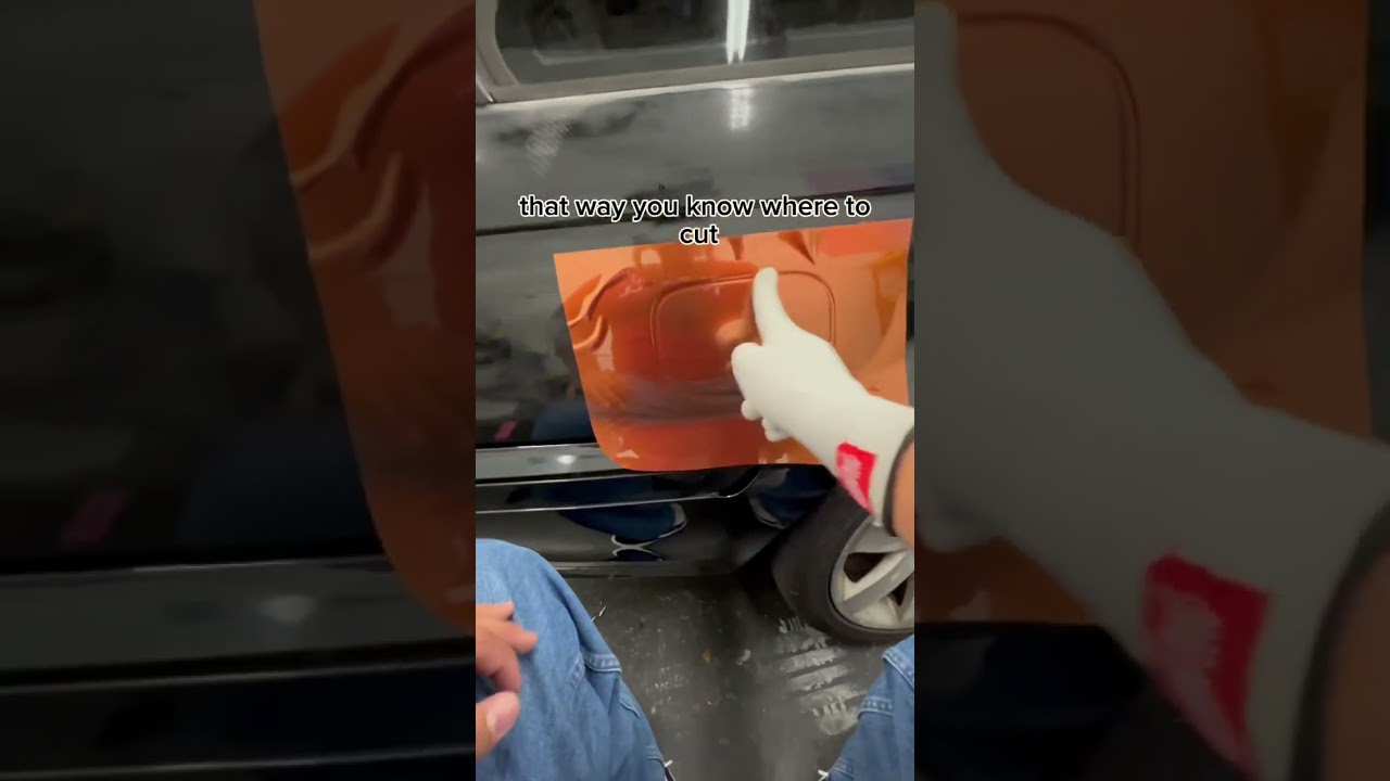 Gas Cap Vinyl Wrap Technique