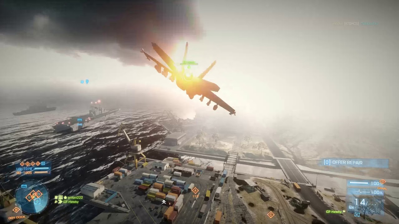 116 Killstreak on Noshahr Canals - Battlefield 3 Jet Gameplay