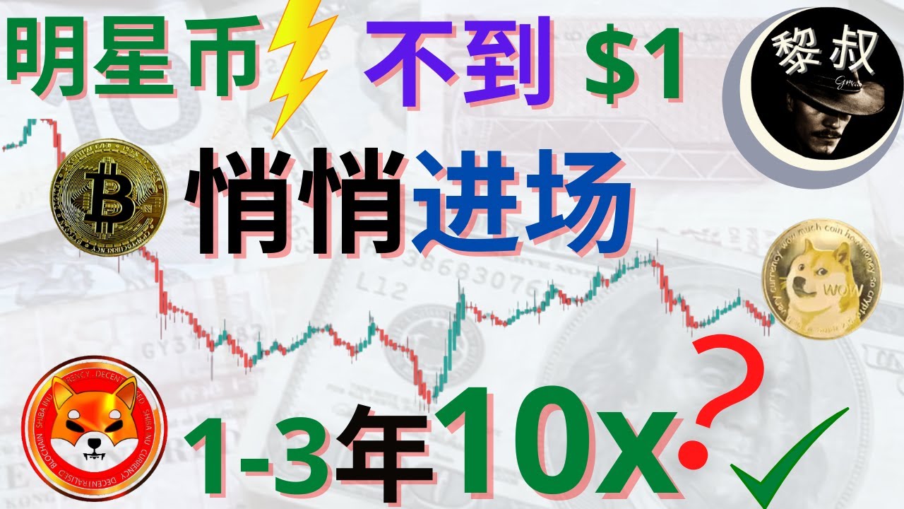 2022 狗狗币 |shib币, 3个小于$1的明星币？狗狗币 doge， shib都不是？ 1-3年， 这3个币轻松翻10x，你不可不知？ 3 picks 10x ？ Crypto 2022 |