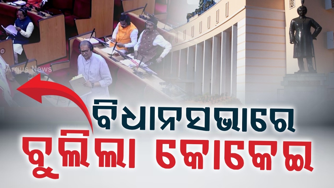 ବିଧାନସଭାରେ ବୁଲିଲା କୋକେଇ | Odisha Assembly Adjourned Amid Uproar | Argus News