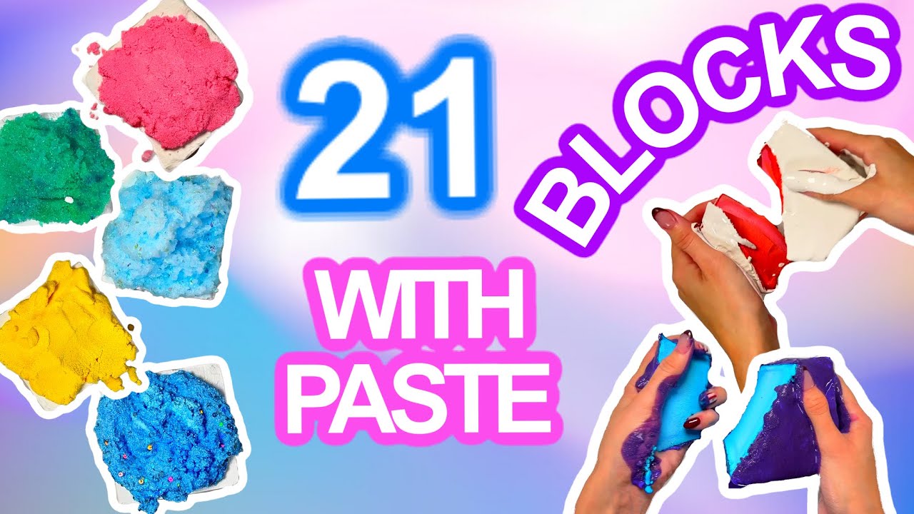 21 GYM CHALK BLOCKS | 21 DIFFERENT PASTES | CHARCOAL, CHINCHILLA DUST, GLITTER, STARCHES, EPSOM SALT