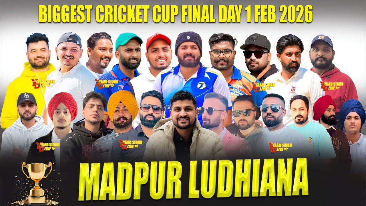MADPUR SAMRALA BIGGEST CRICKET TOURNAMENT 2026@yaadsidhulive
