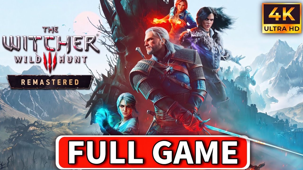 THE WITCHER 3 REMASTERED Gameplay Walkthrough | FULL GAME [PS5 PRO 4K 60FPS] No Commentary