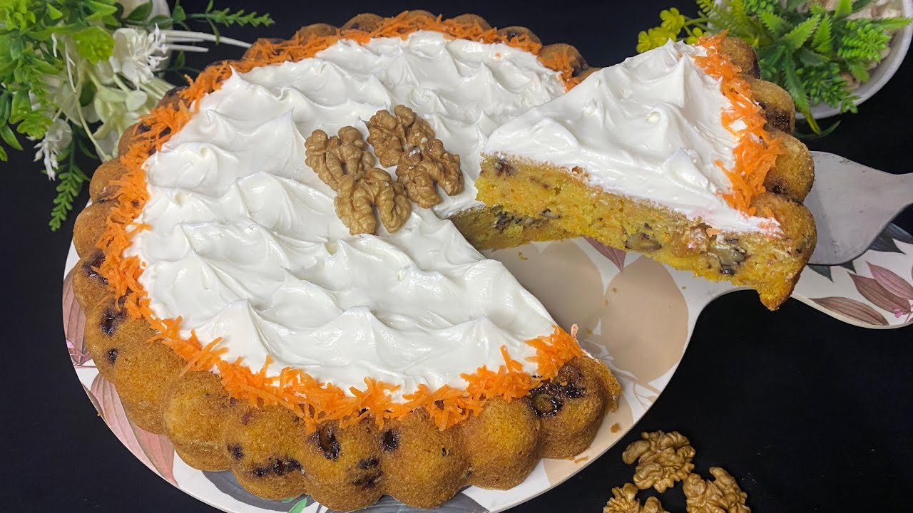  ❓الكيكة المدهشة لي كلشي حماق عليها بمذاق خطير ولذيذ بزااف كيكة الجزر 🥕 والجوز Cake carrote
