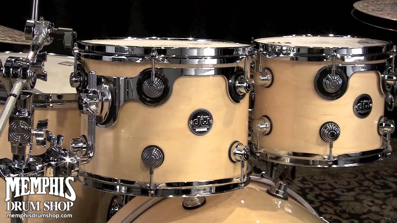 DW Performance Series Maple Drum Set 22/10/12/16 - Natural Lacquer