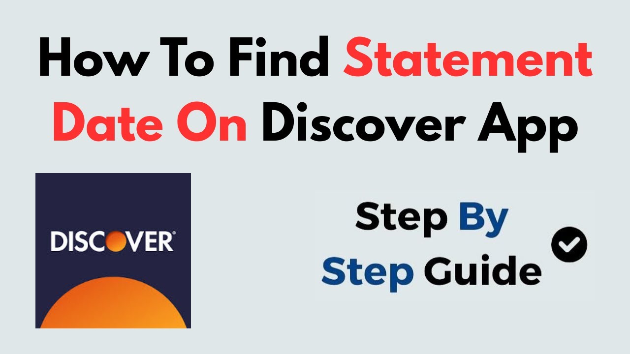 How To Find Statement Date On Discover App
