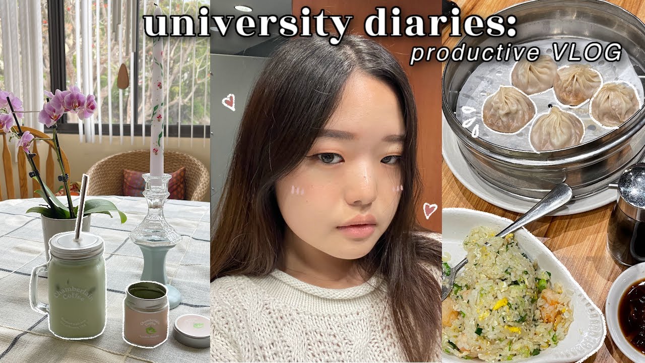 📘 UNI VLOG: rainy days in malibu, eating out a lot, pr unboxings, productivity & friends 👭🍰