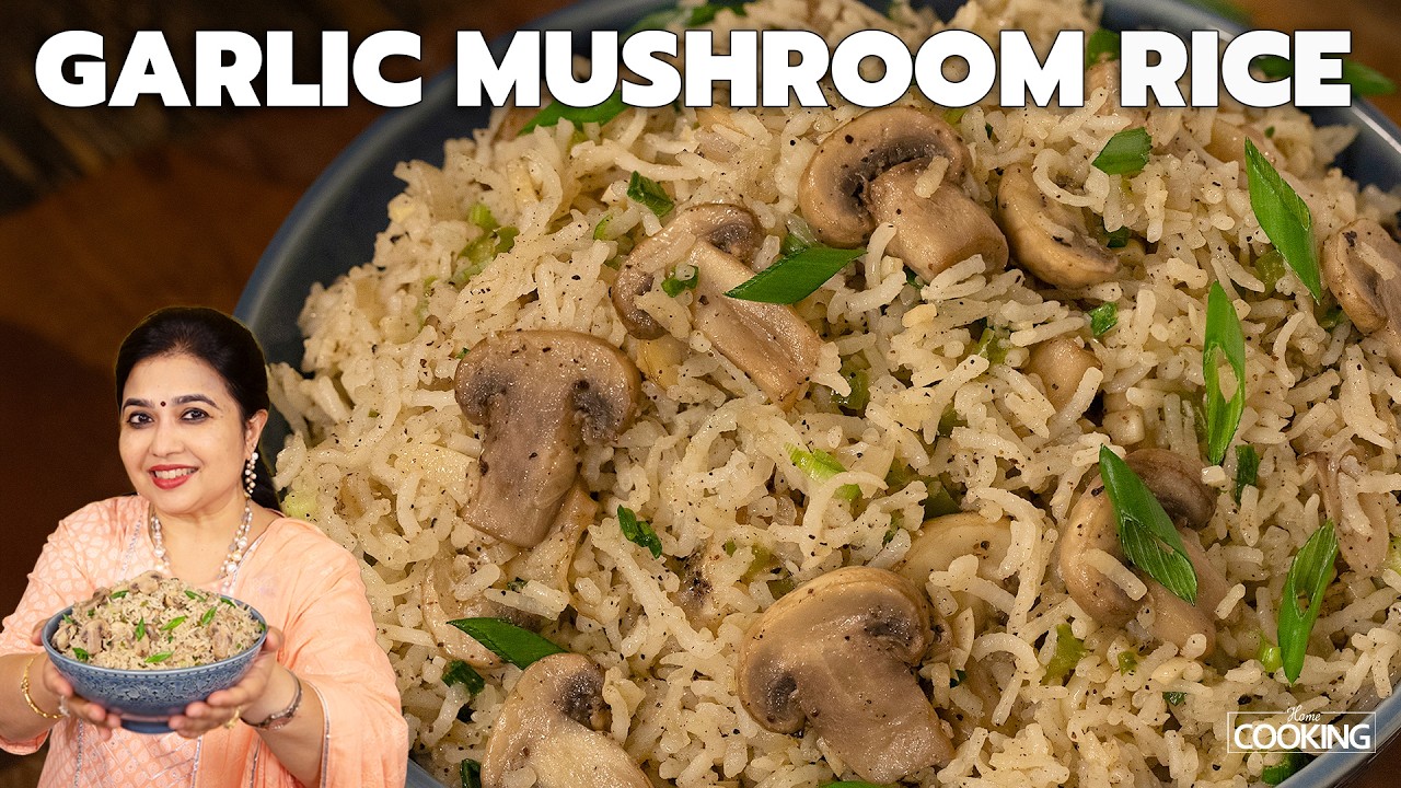 Garlic Mushroom Fried Rice | Easy One Pot Meal for Busy Days | Under 30 Minutes