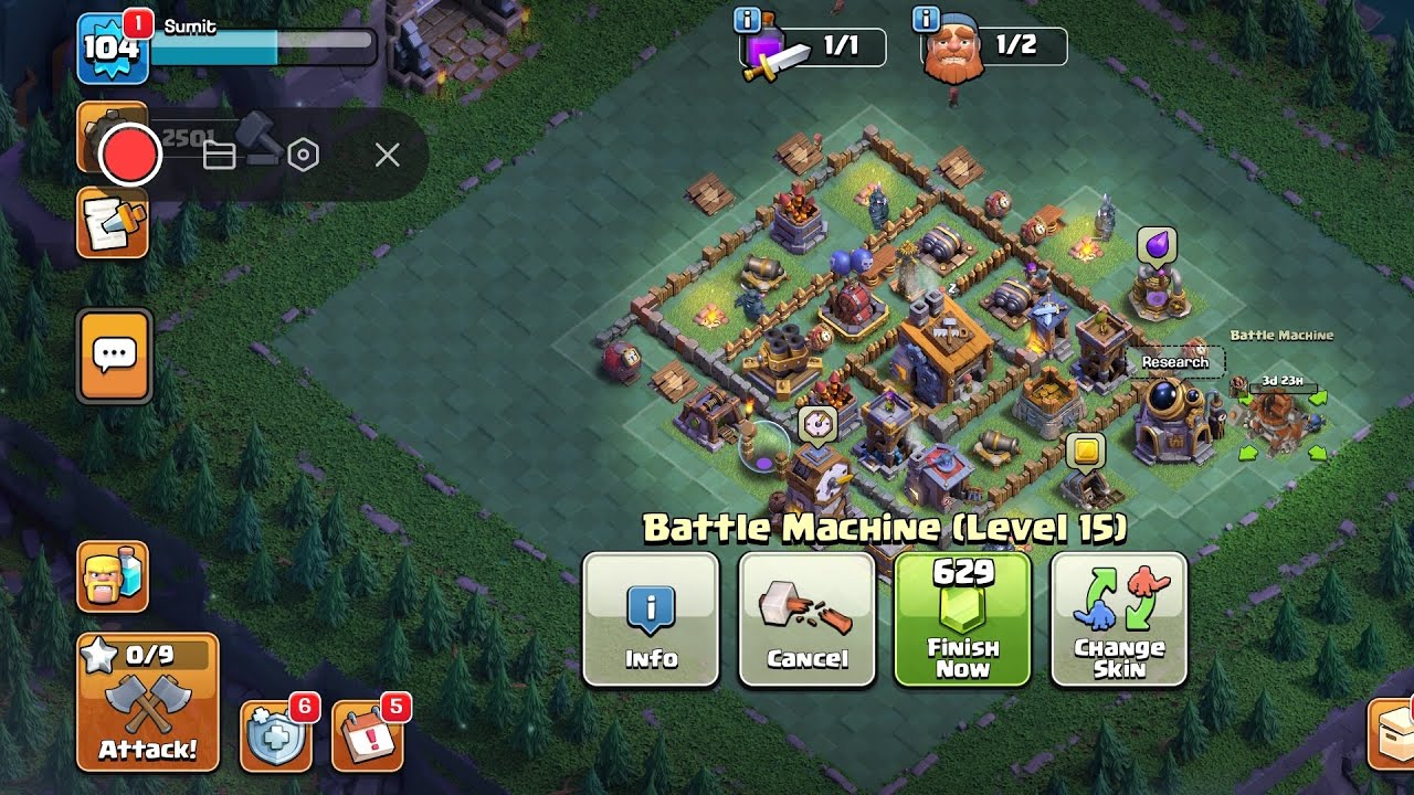 Just upgraded battle machine
