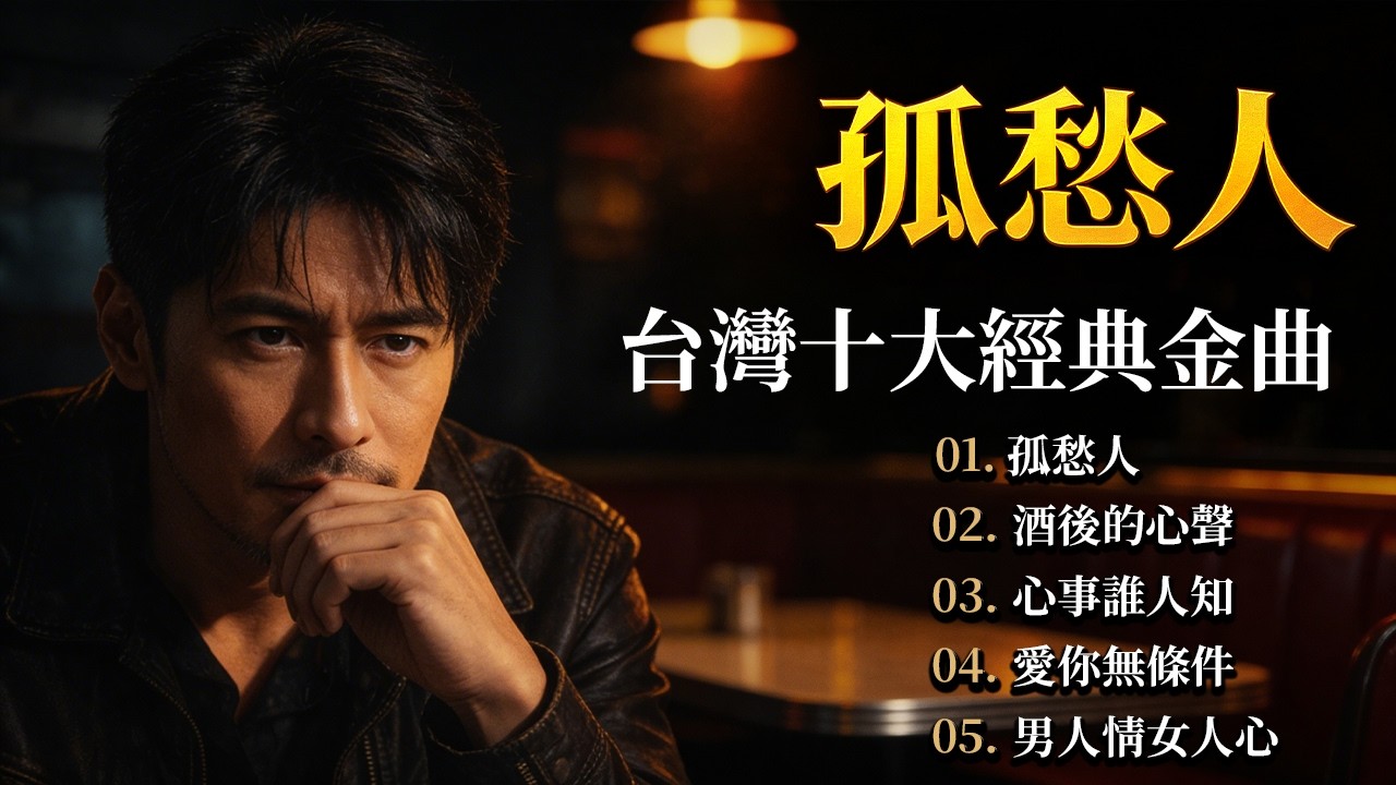這 20 首歌不只是音樂，更是回不去的人生 【孤愁人, #酒後的心聲 #心事誰人知 / 愛你無條件 / 男人情女人心】【那卡西 & 台語金曲 】🎸[陳一郎, 江蕙] Heartbreak Ballad