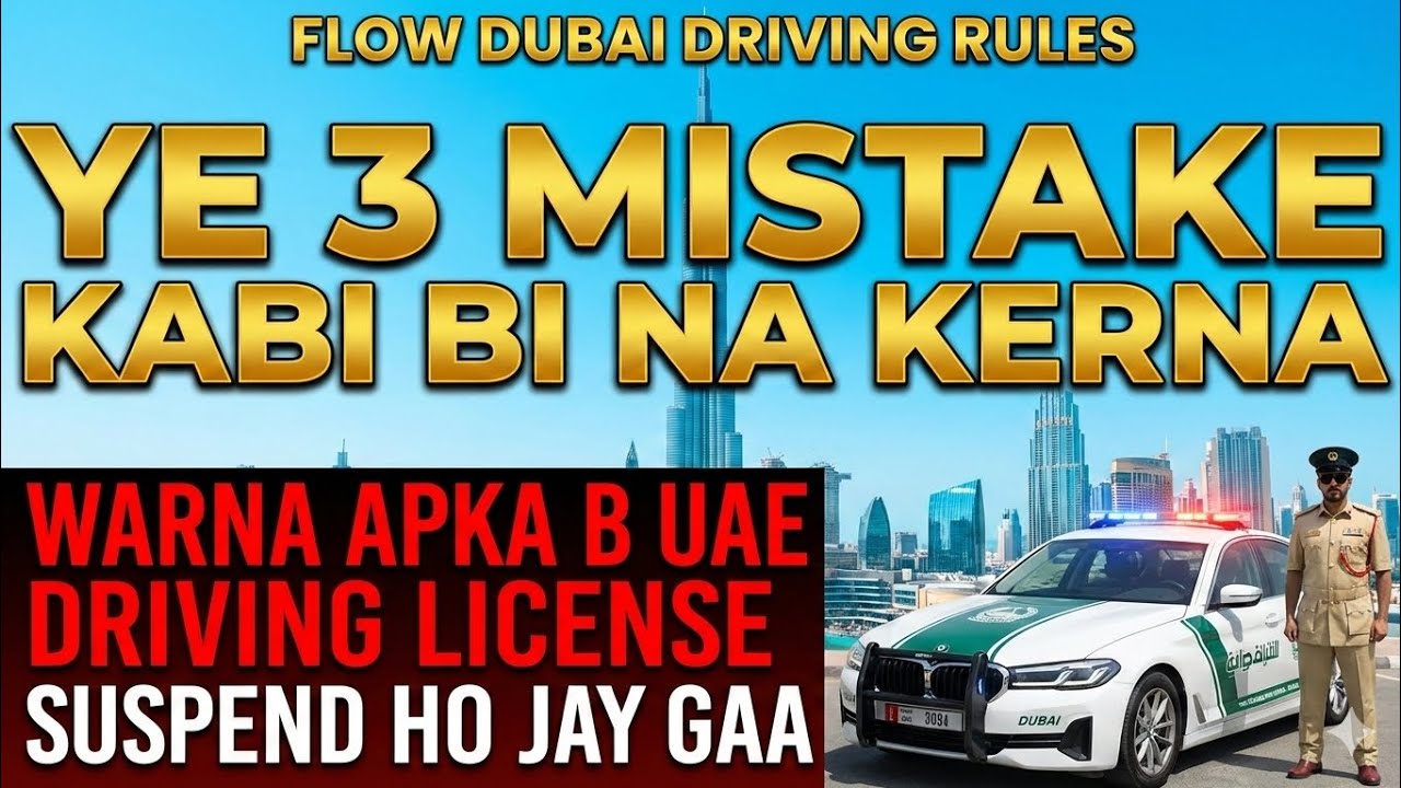 YE GALTIYAN  MAT KARNA UAE DRIVING LICENSE SUSPENDED|FINES & BLACK POINTS EXPLAINED|UAE TRAFFIC RULE