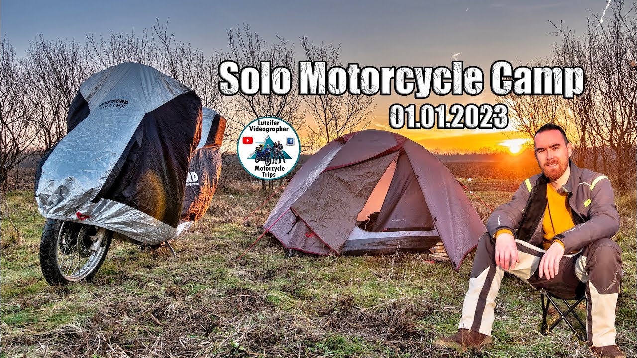 Solo Motorcycle Overnight Camping in the first day of the year / TransALP 650 - S.4 Eps.1