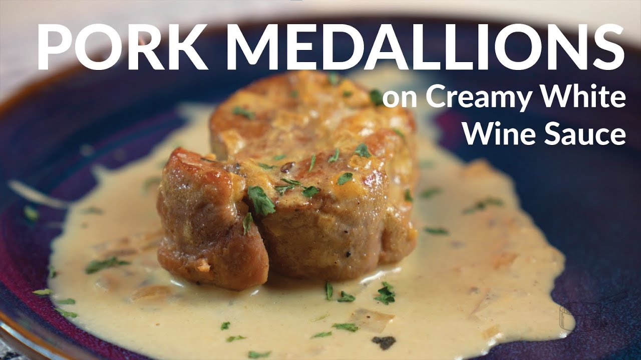 Pork Fillet on White Wine Creamy Sauce - Cheapest and Easy Pork Recipe