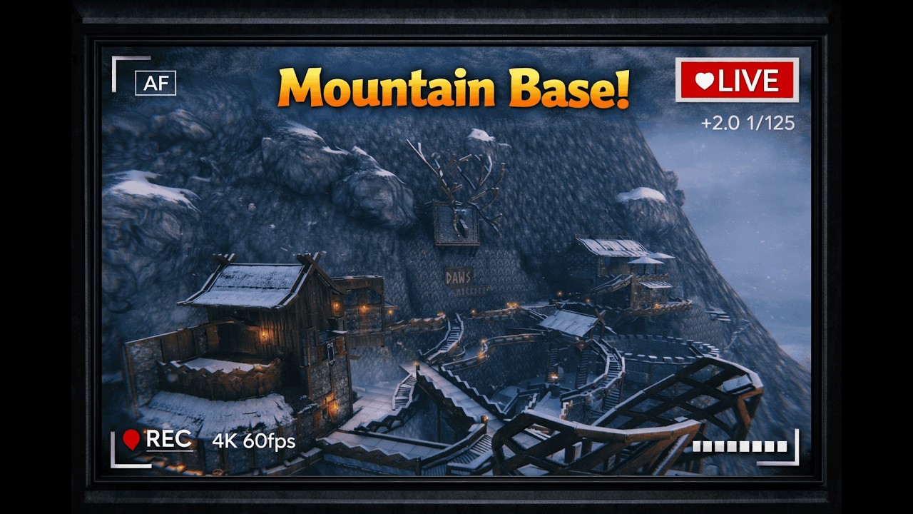 Chill Mountain Builds in Valheim - LIVE Day 60+