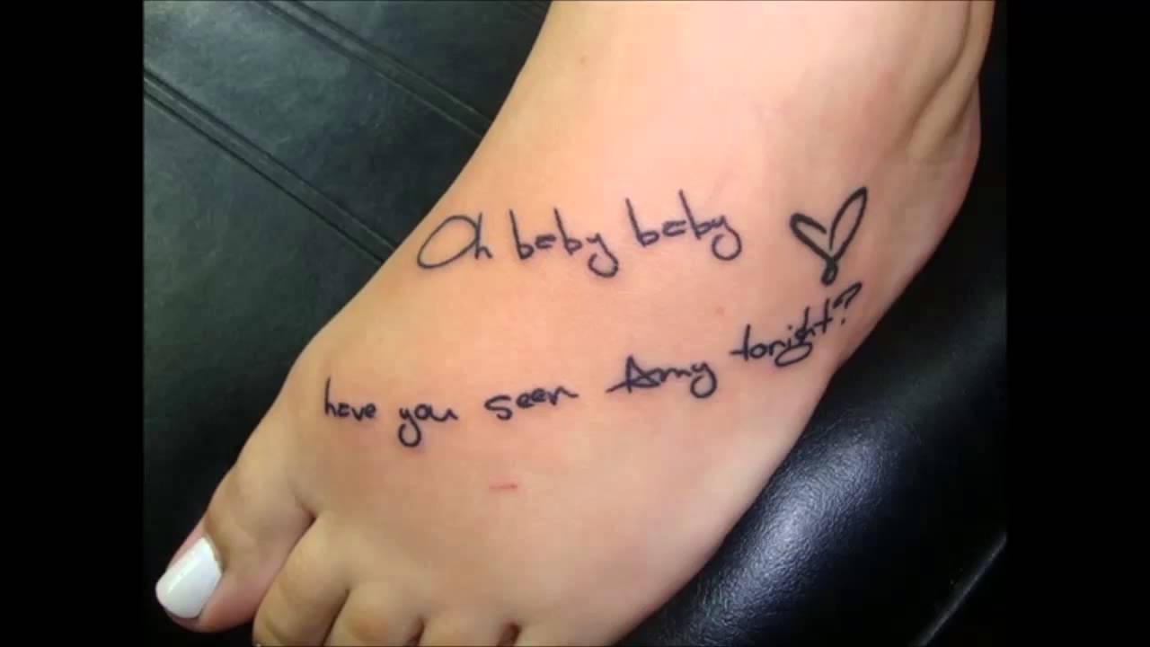 45 Cute Foot Tattoos