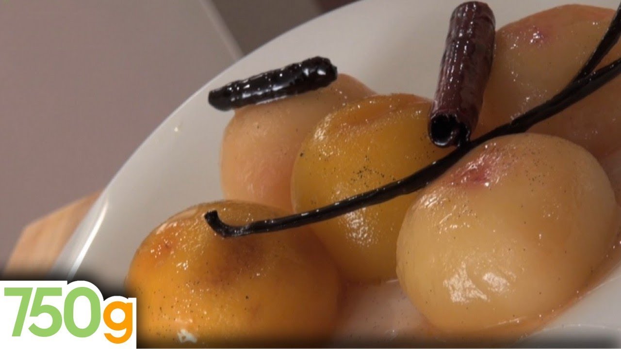Recette de Pêches pochées - 750g