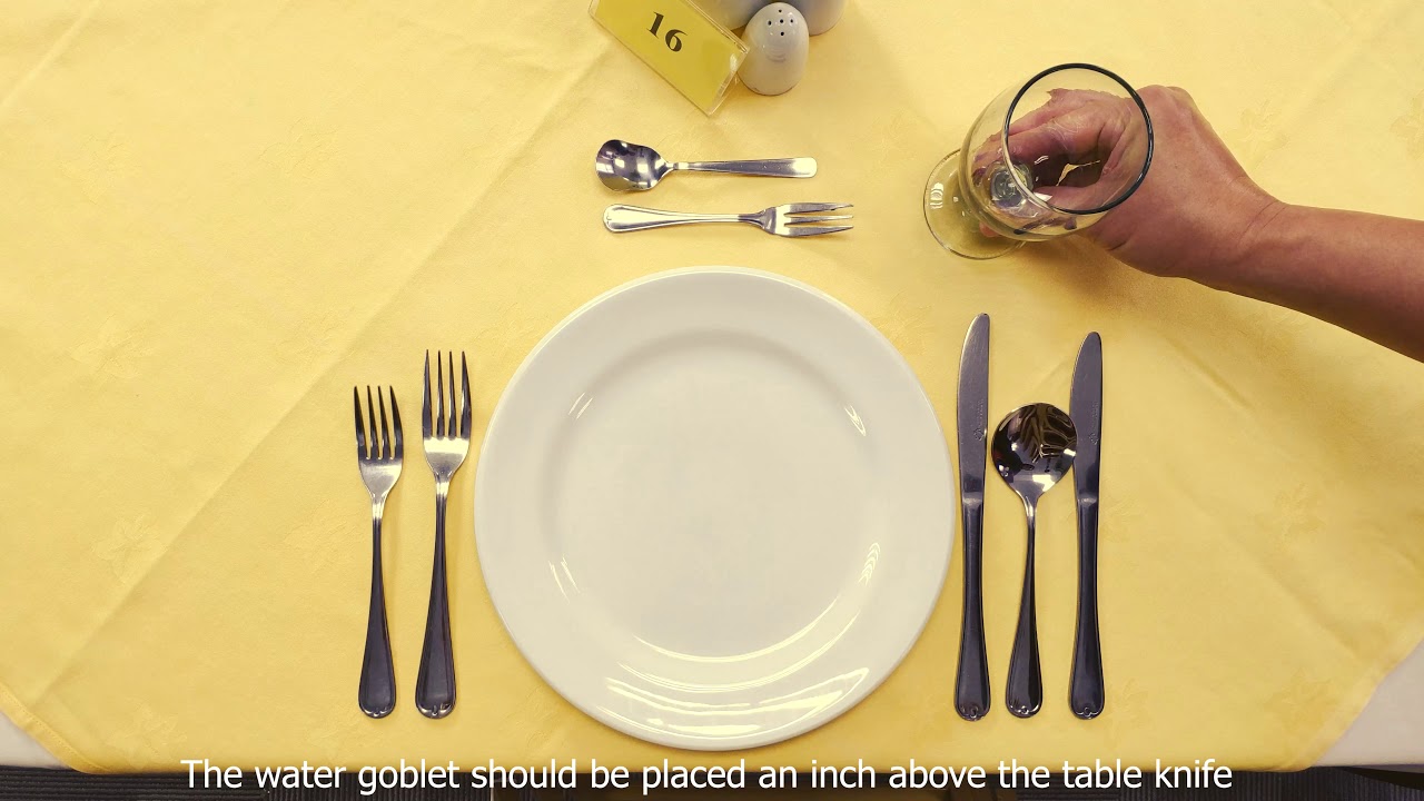 Table Setting & Cover Adjusting