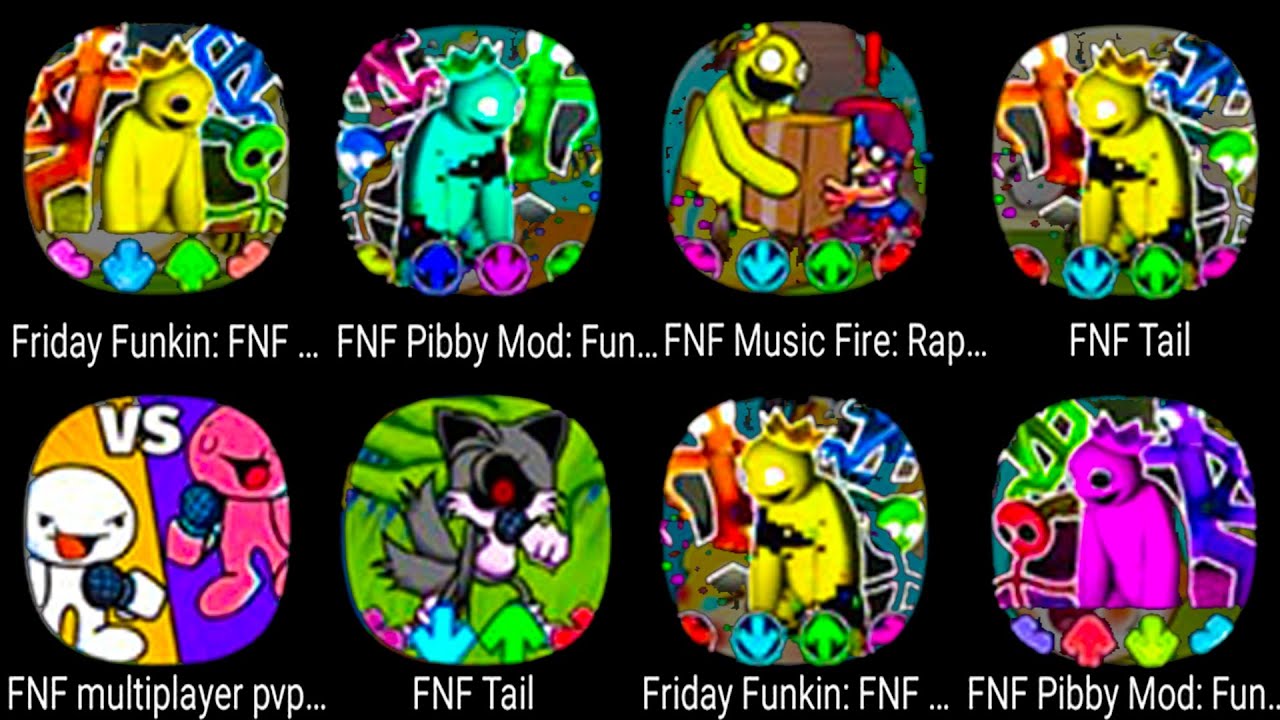 Friday Funkin: FNF Music Night, Raptime Battle, Pibby Mod: Fun Beat Battle, FNF Tail,  Multiplayer
