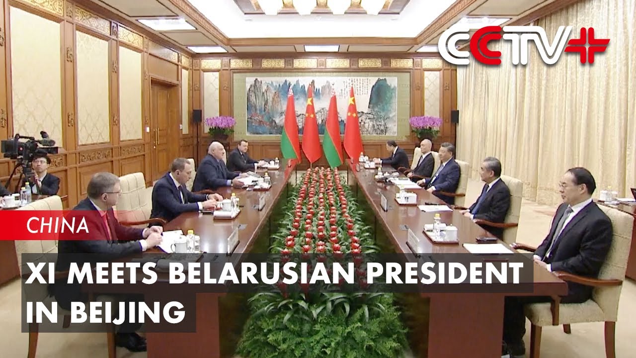 Xi Meets Belarusian President in Beijing