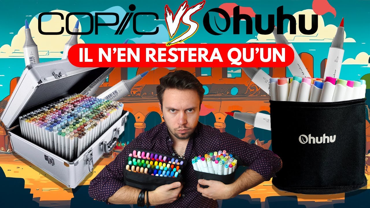 Copic VS Ohuhu : J&rsquo;ai trouv&eacute; LE MEILLEUR feutre &agrave; alcool ! 🤯