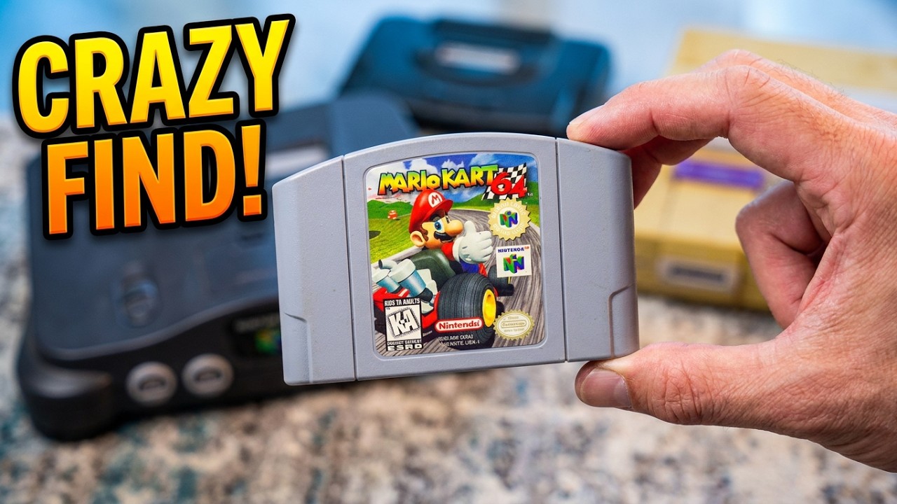 Я только что нашел на обочине Nintendo N64 с множеством игр в коробке. N64 работает :-)