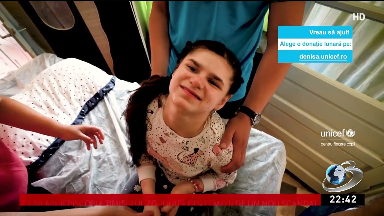 Denisa, copilul cu tetrapareză spastică