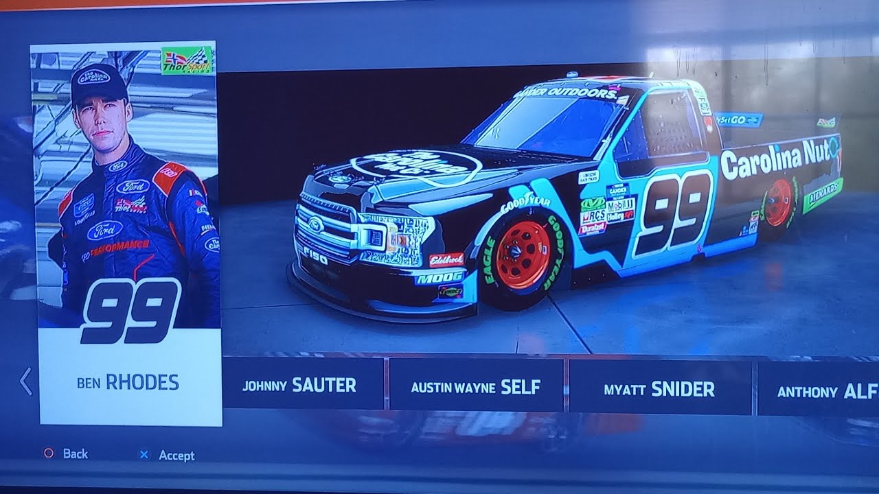 NASCAR heat 4 ps4 ben rhodes racing for a gander outdoor truck series championship final races