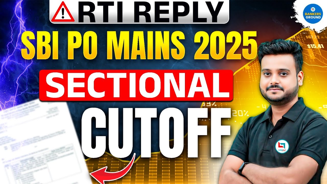 SBI PO Mains 2025 Sectional Cutoff OUT 😱 | RTI Reply Shocking Truth