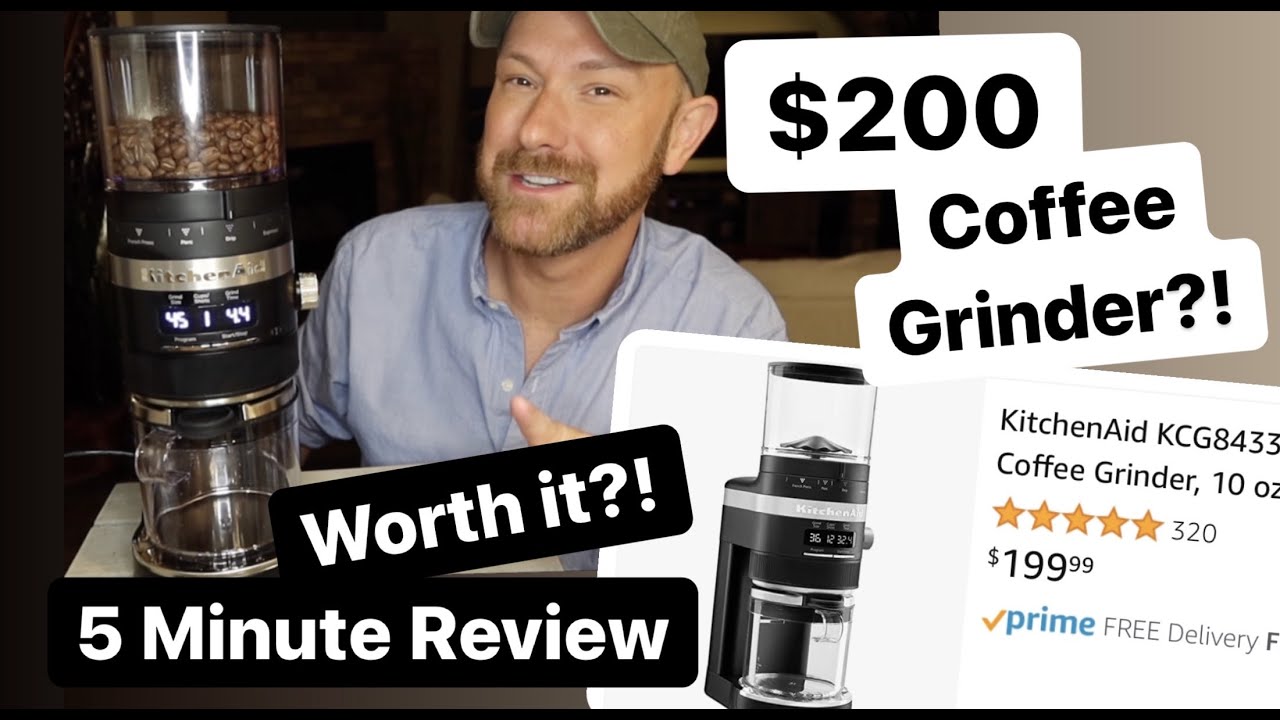 $200 Kitchen Aid Coffee Grinder | 5 Minute Review | Worth It?!