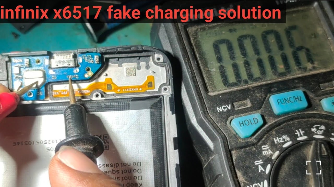 Infinix smart 7 plus fake charging solution #infinixx6517
