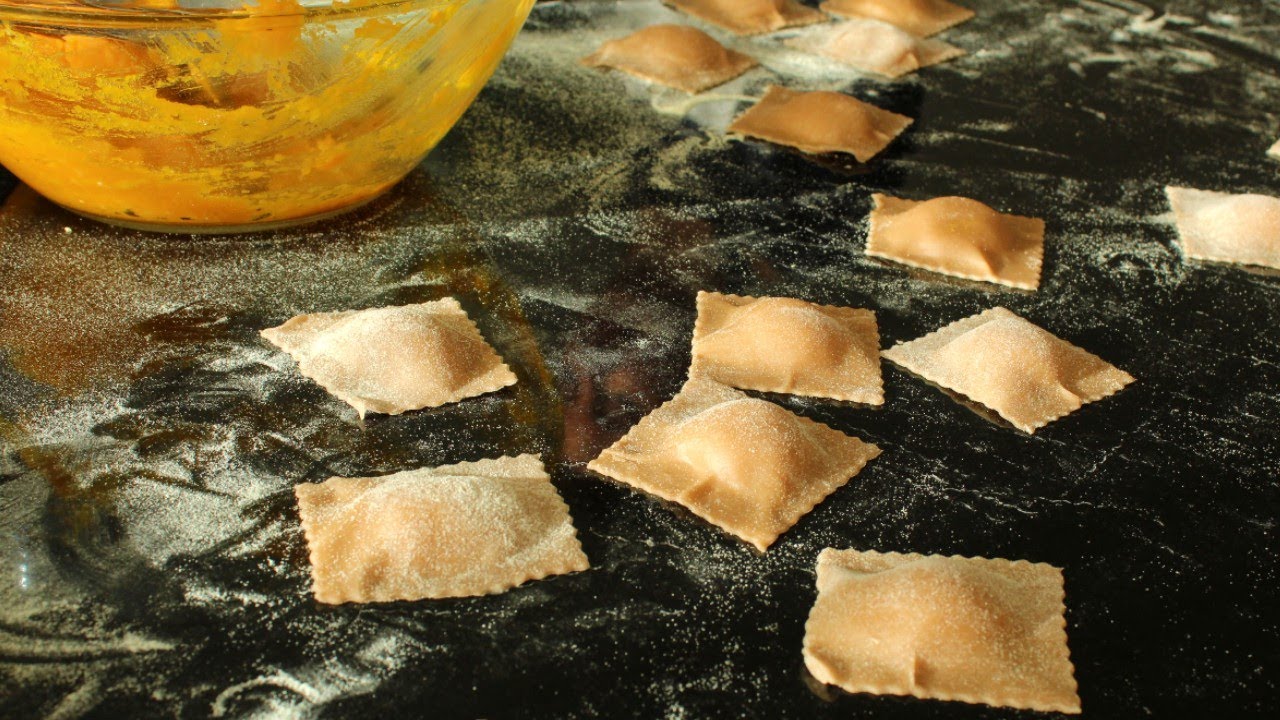 Ravioli di Zucca con Farina di Castagne
