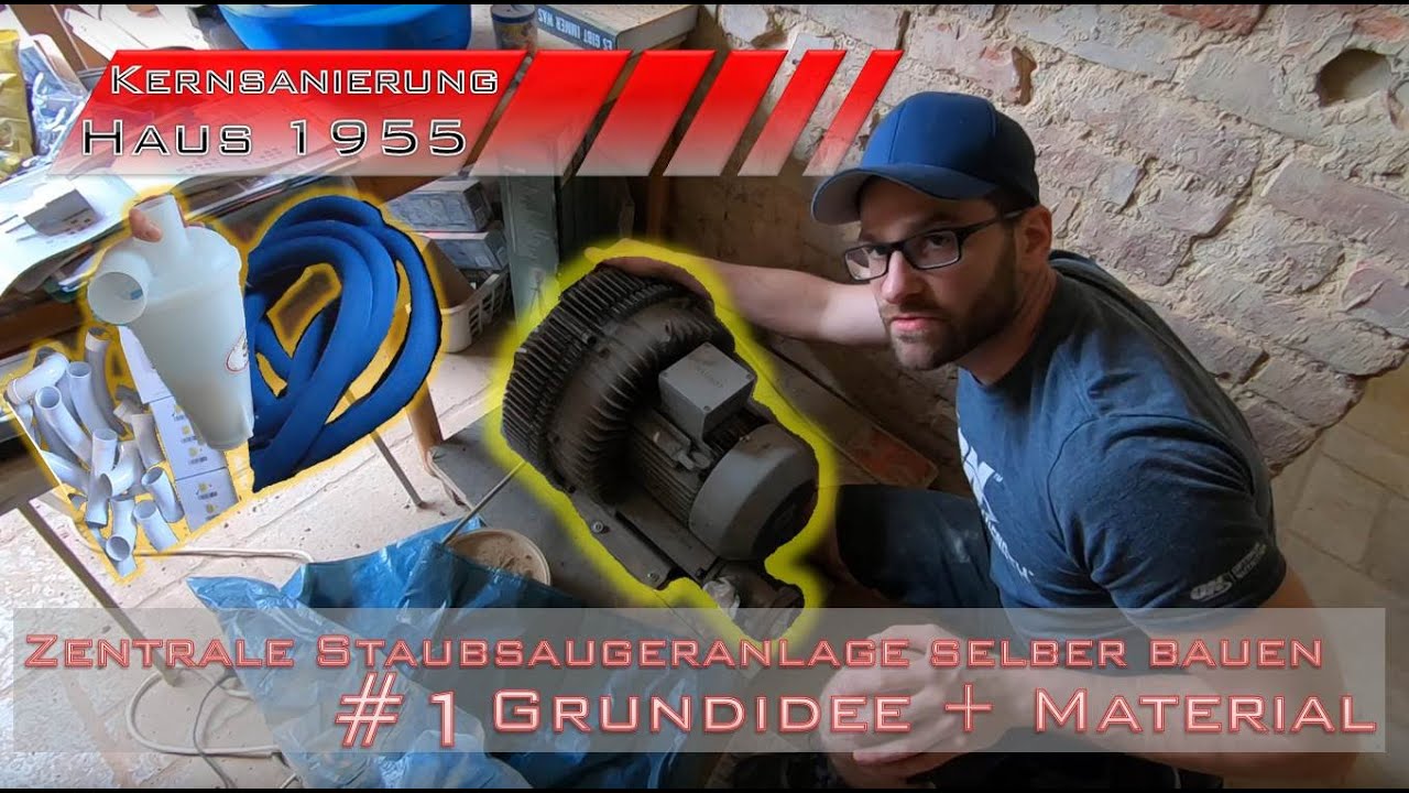 Zentrale Staubsaugeranlage einfach selber bauen - #1 - Grundidee + Material