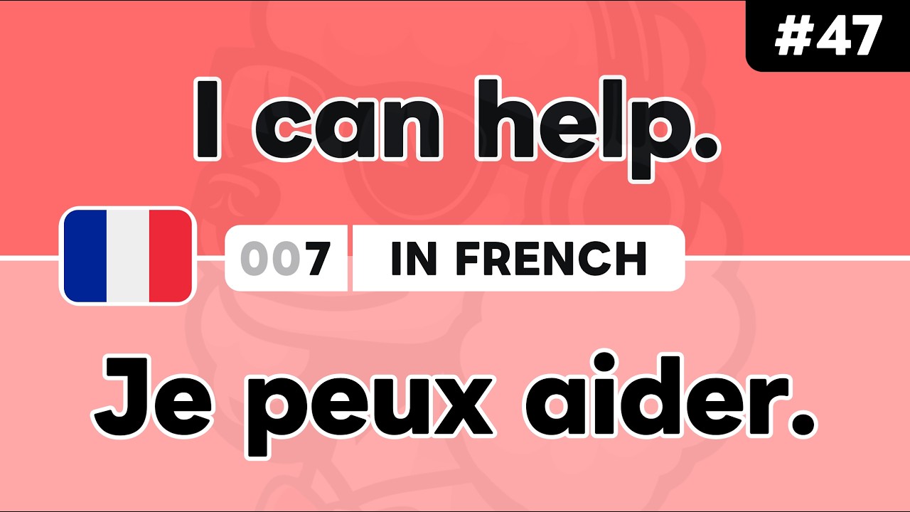 Learn ‘I can [verb] ~’ in French 🇫🇷 Daily Beginner Phrases (Ep. #47)