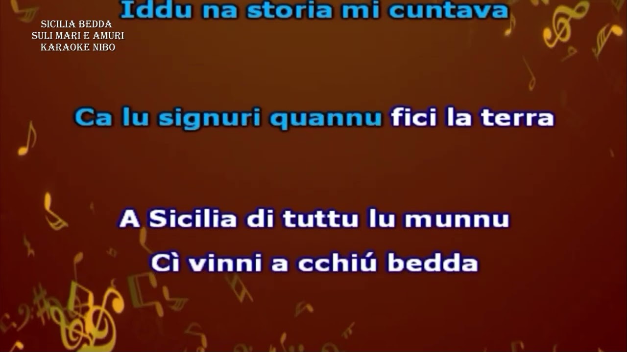Sicilia Bedda Suli Mari e Amuri