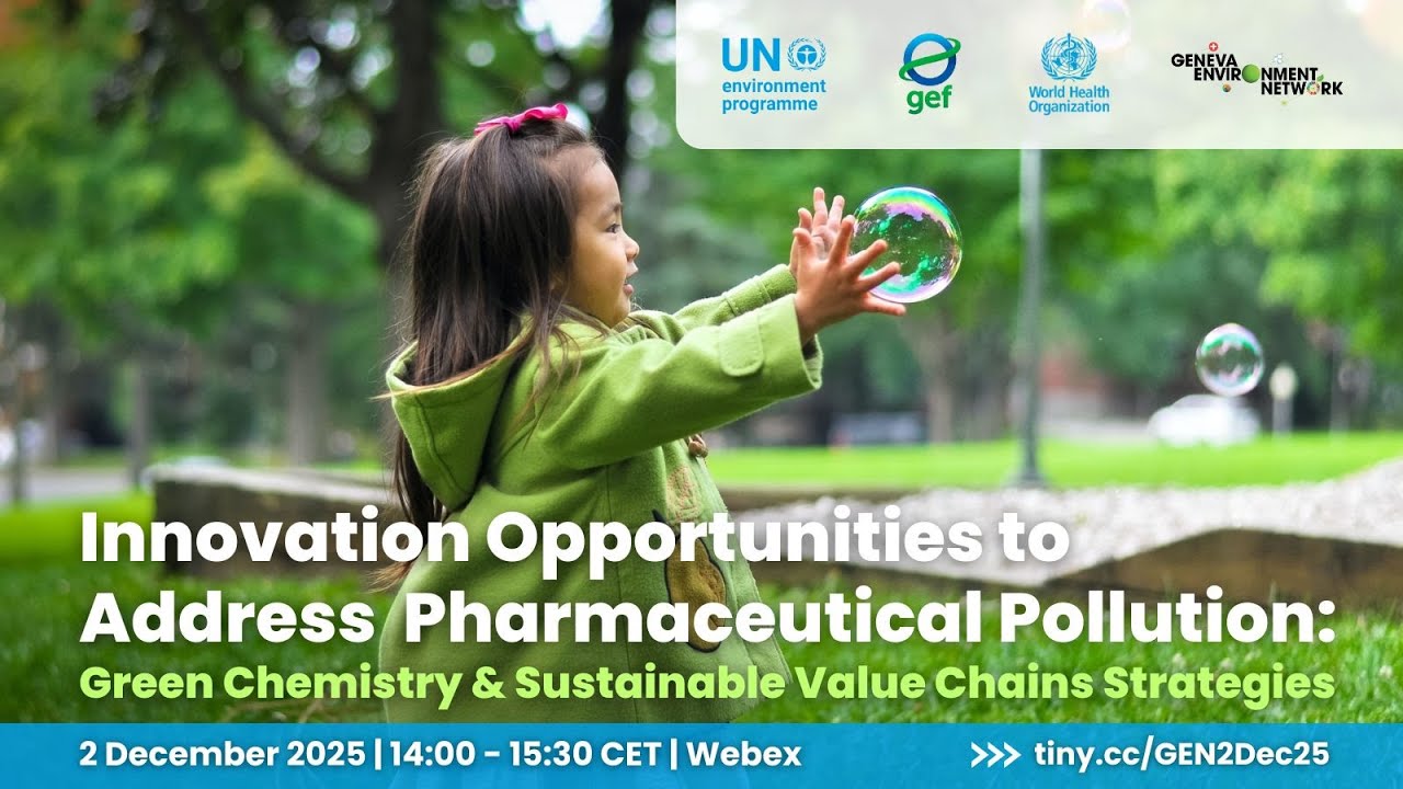 Innovation Opportunities to Address Pharma Pollution: Green Chemistry & Sust. Valuechains Strategies