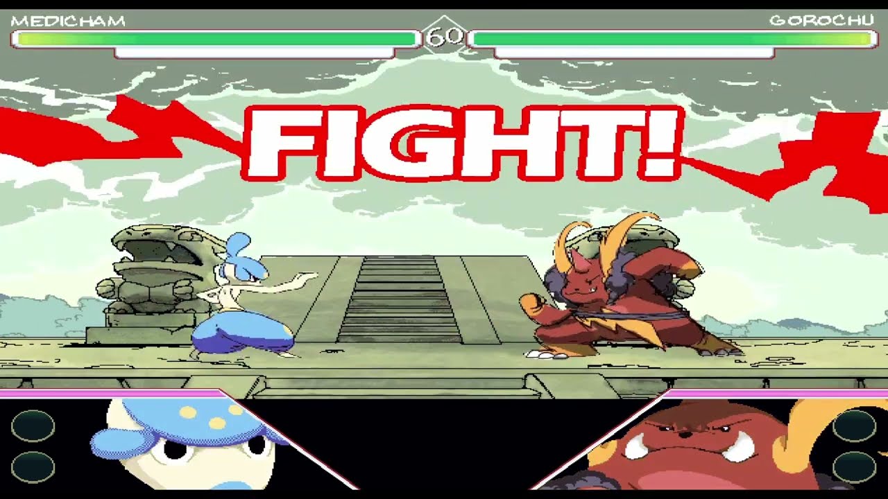 Defeating Gorochu with Medicham [Pokémon Close Combat]