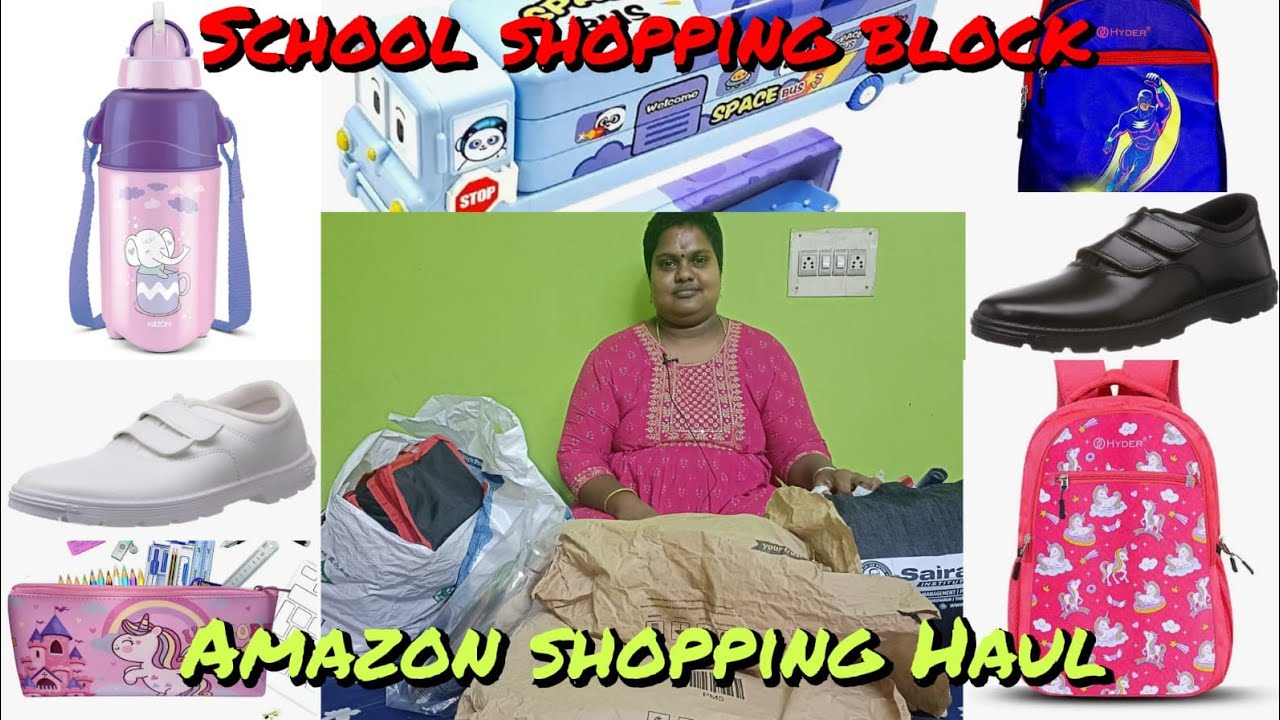 School-க்கு போக Ready ஆகிட்டோம் | Back to School Shopping Hauling |Amazon Shopping Haul |Tamil VLOG