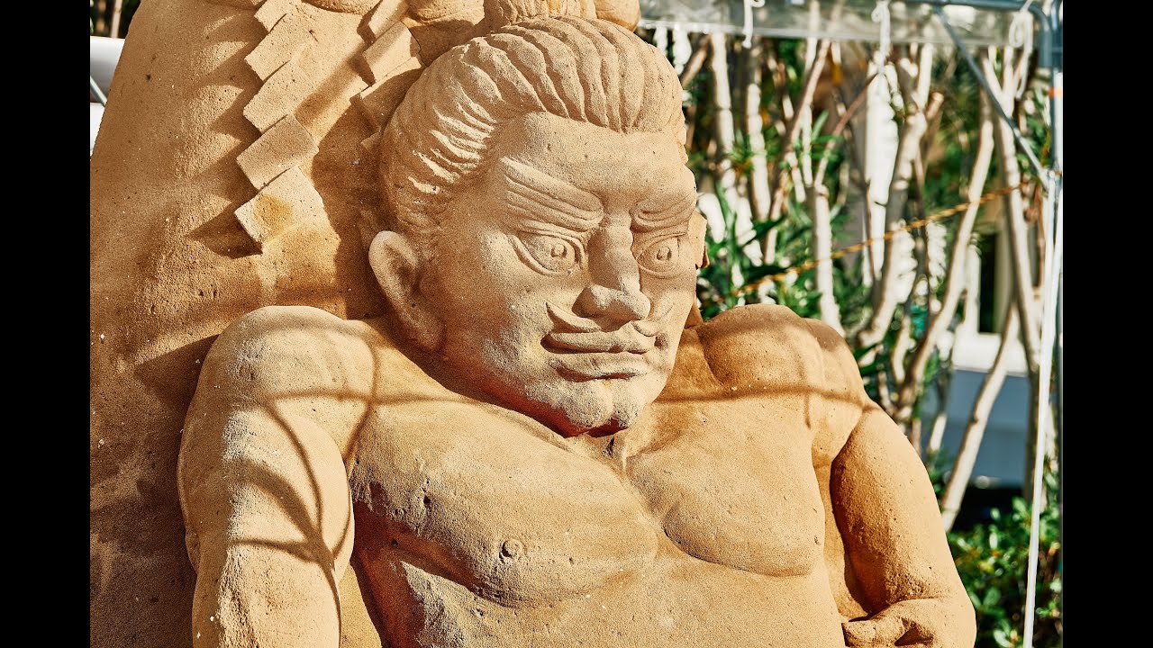 ねんりんピック鳥取2024 ウエルカム砂像制作