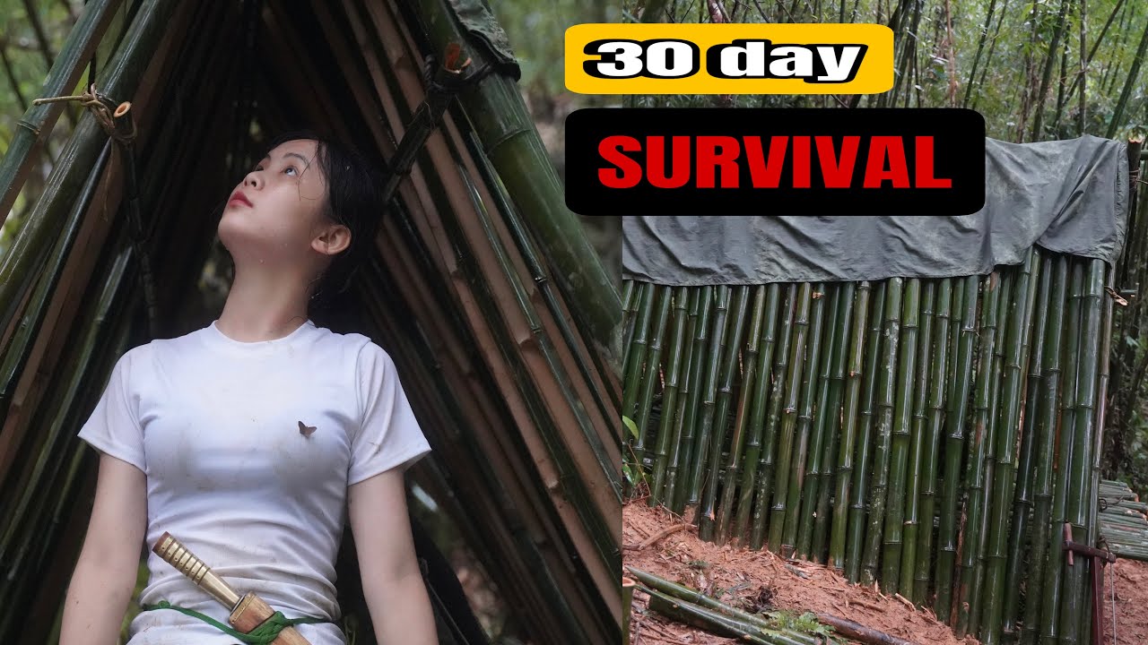 30 days of survival in the forest alone of an orphan girl | Orphan girl survival