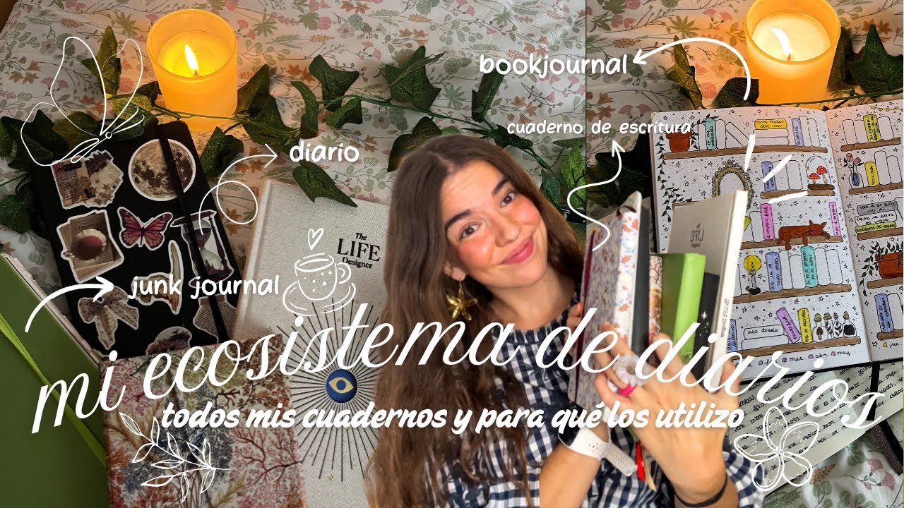 ecosistema de diarios🍁🧸🍓 todos mis cuadernos y para qué los utilizo✨🧚🏻
