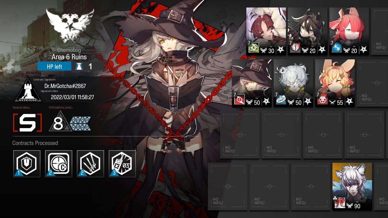 【明日方舟/Arknights】【Contingency Contract #6 Wild Scales】Day 1-2 Rotating Map Risk 8 Low End + SilverAsh
