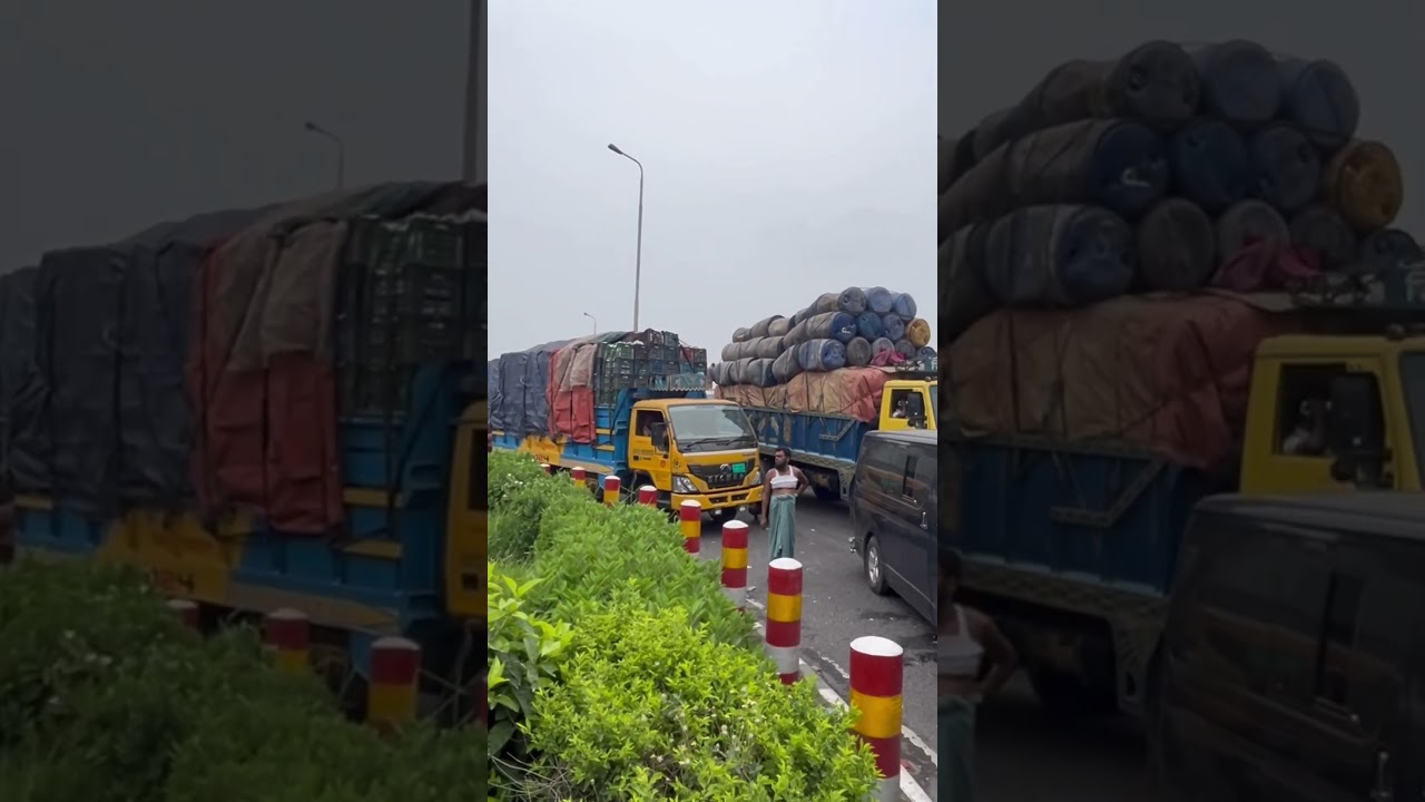 Jamuna bridge west site #trending #traffic jam ic