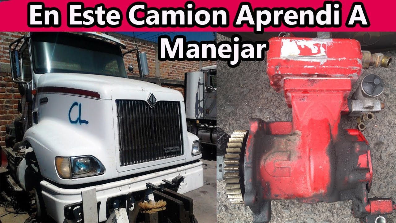 camion viejo y podrido en este me ense&ntilde;e a manejar transmision de 18 y maniobras