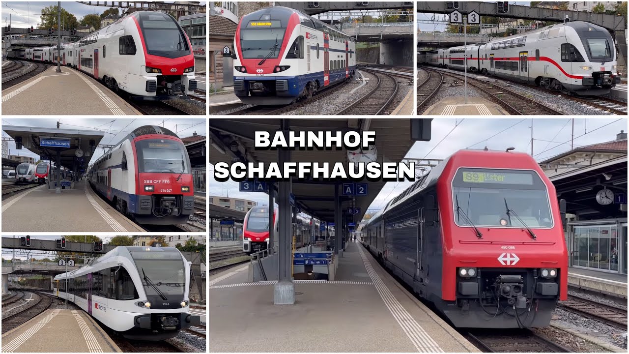 Züge beim Bahnhof Schaffhausen | Trains at Schaffhausen station (2023)