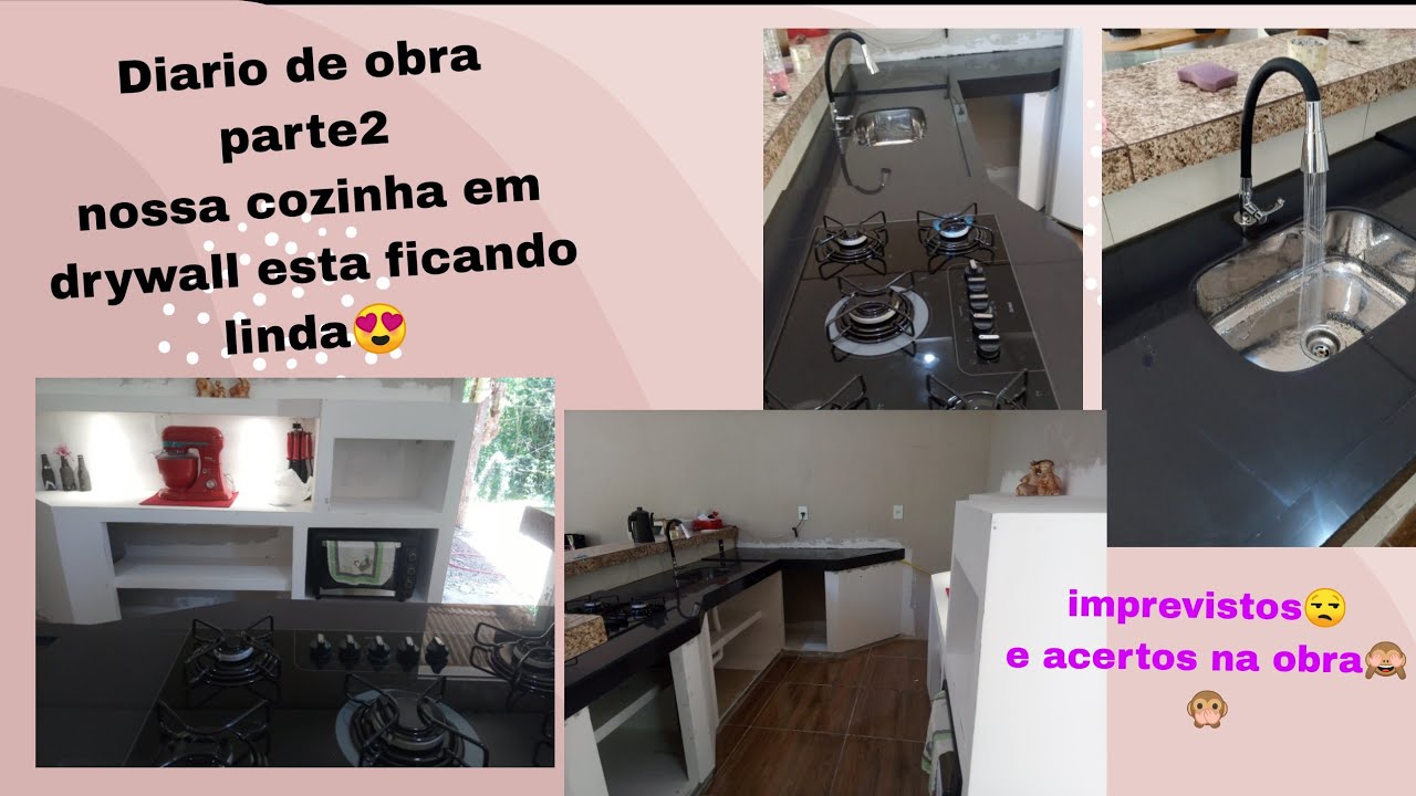 cozinha planejada em drywall PARTE 2