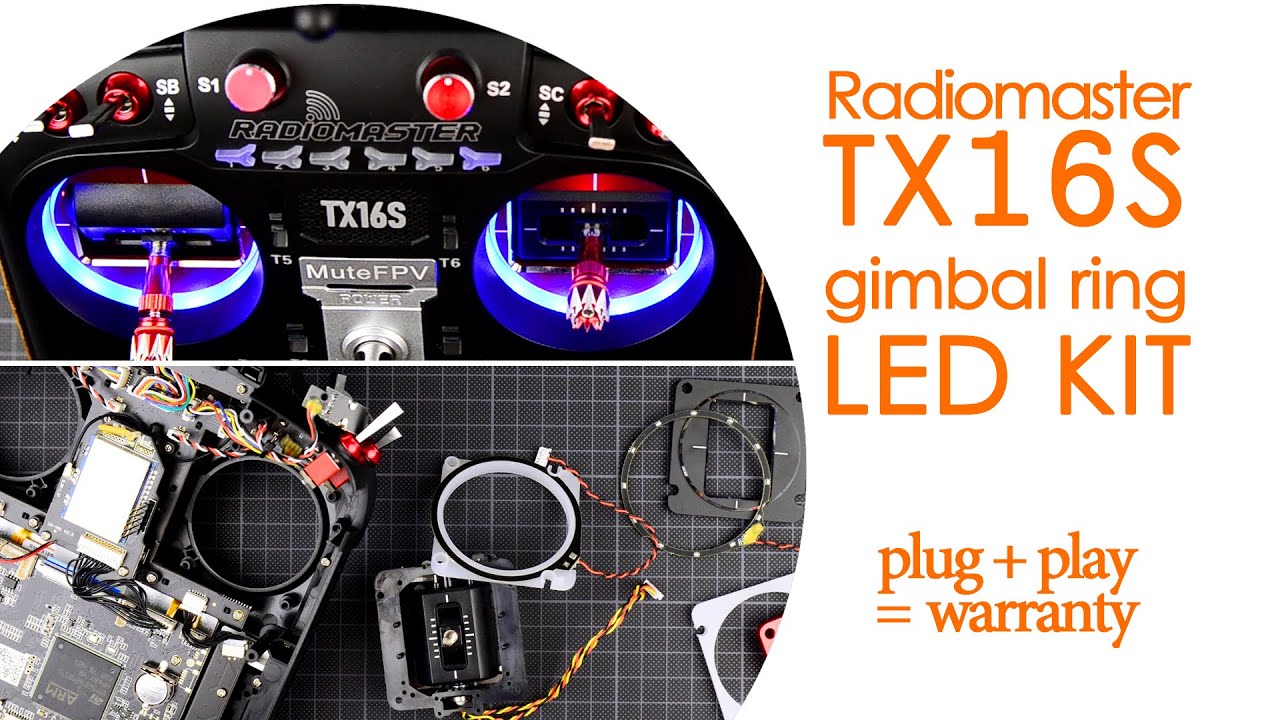 How to install TX16S Gimbal Ring LEDs (official Radiomaster led kit)