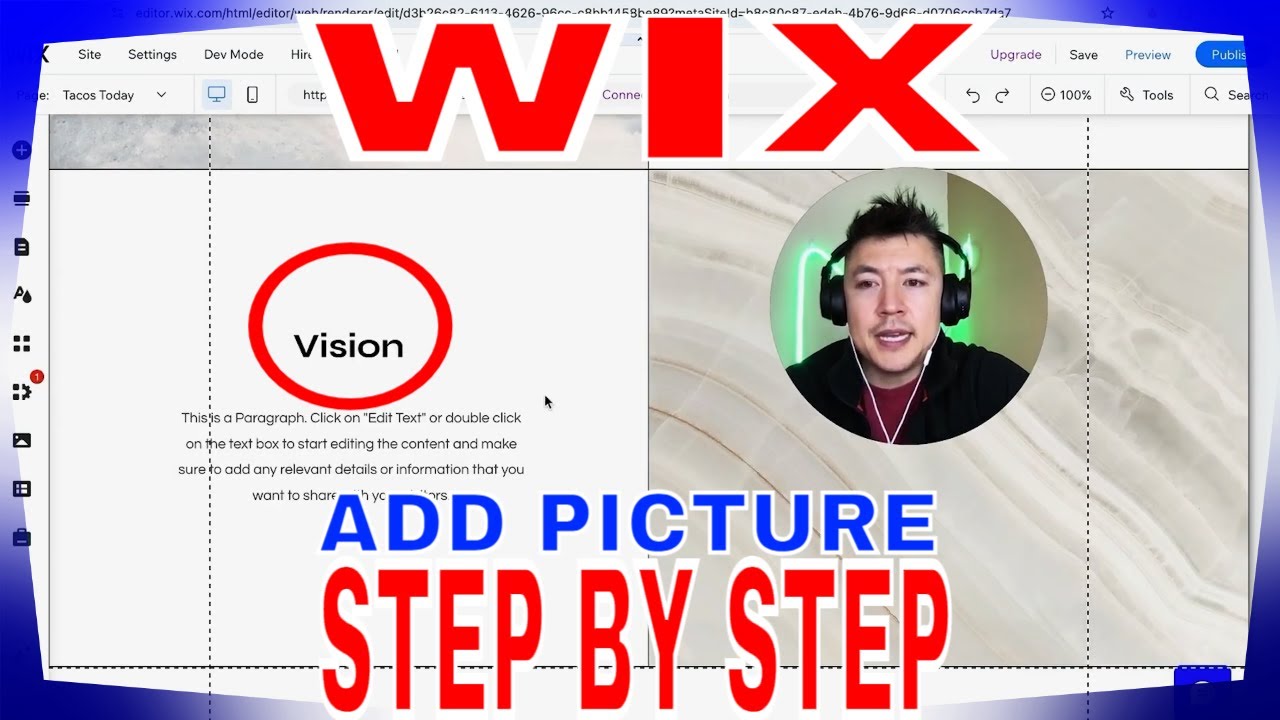 ✅ Как добавить изображение на сайт Wix 🔴